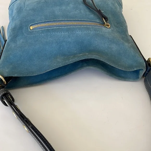 Coach Suede Tassel Duffle Bag - Picture 13 of 16